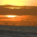 from the board sunset